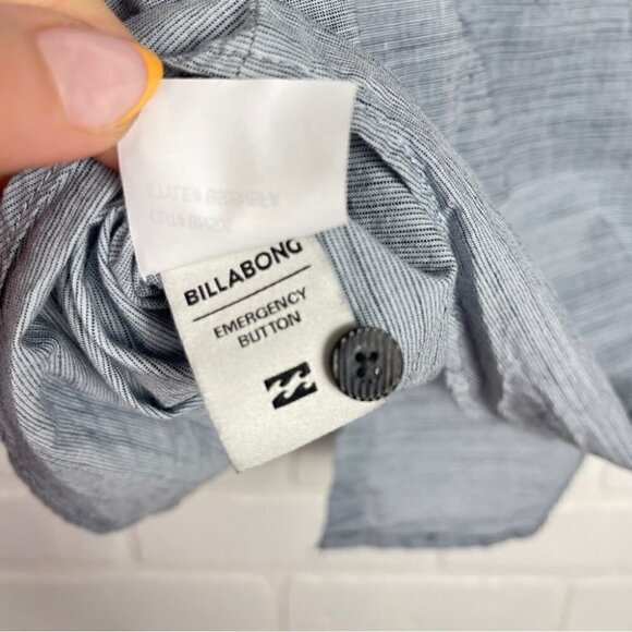 Billabong Short sleeve button down Boys Blue colour block size Medium - Picture 9 of 10
